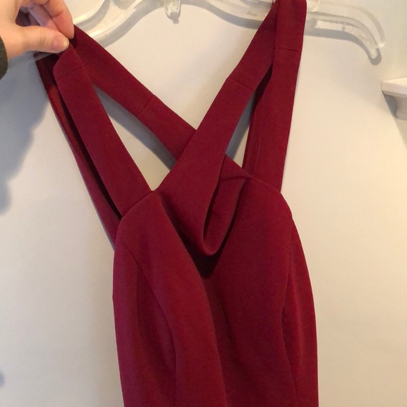 Crimson cocktail dress - Picture 4 of 4